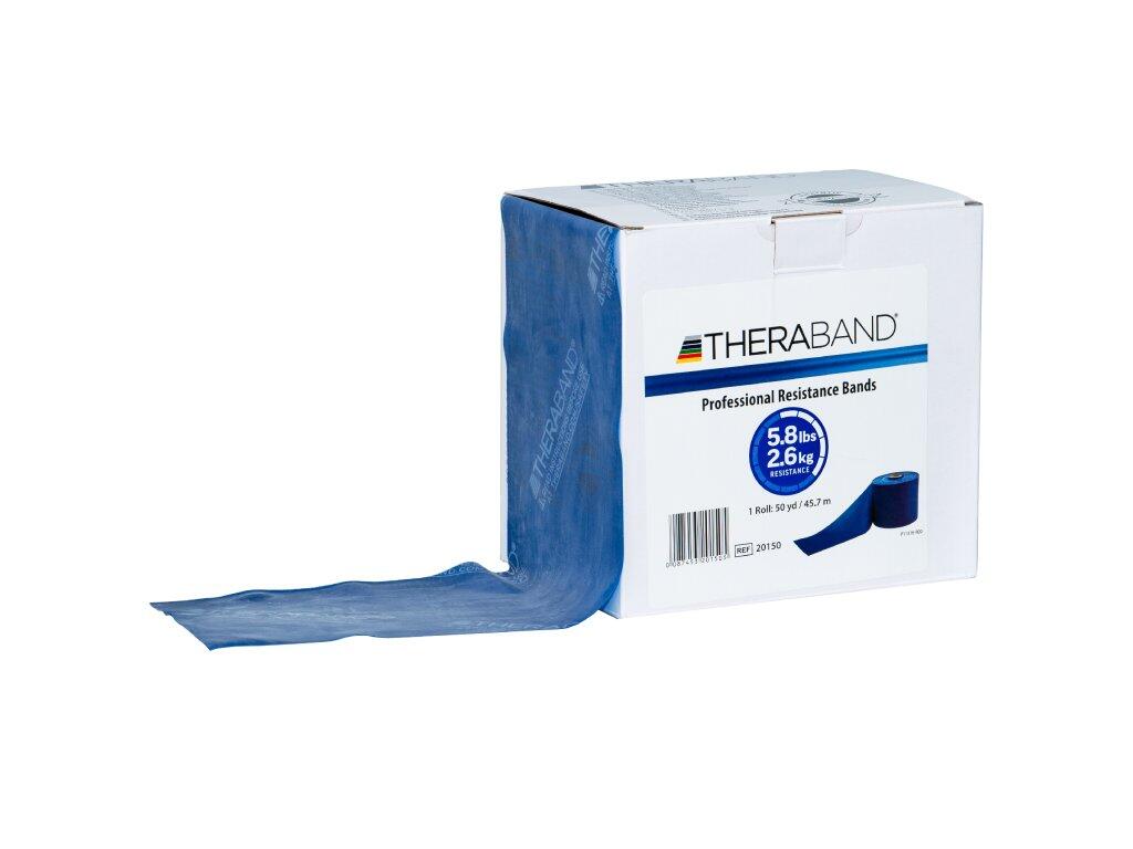 THERABAND Posilovací guma 45,5 m, modrá, extra silná