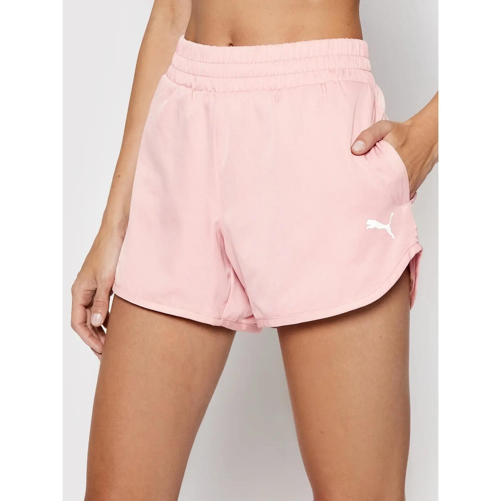 Active Gewebte Shorts Damen PUMA Bridal Rose Pink 3/7