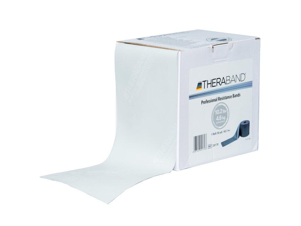 THERABAND Posilovací guma 45,5 m, stříbrná, super silná