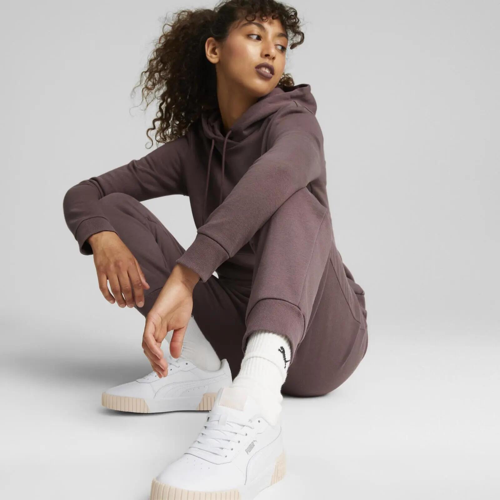 Pantalon Puma Ess Embroidery, Marron, Femmes 5/5