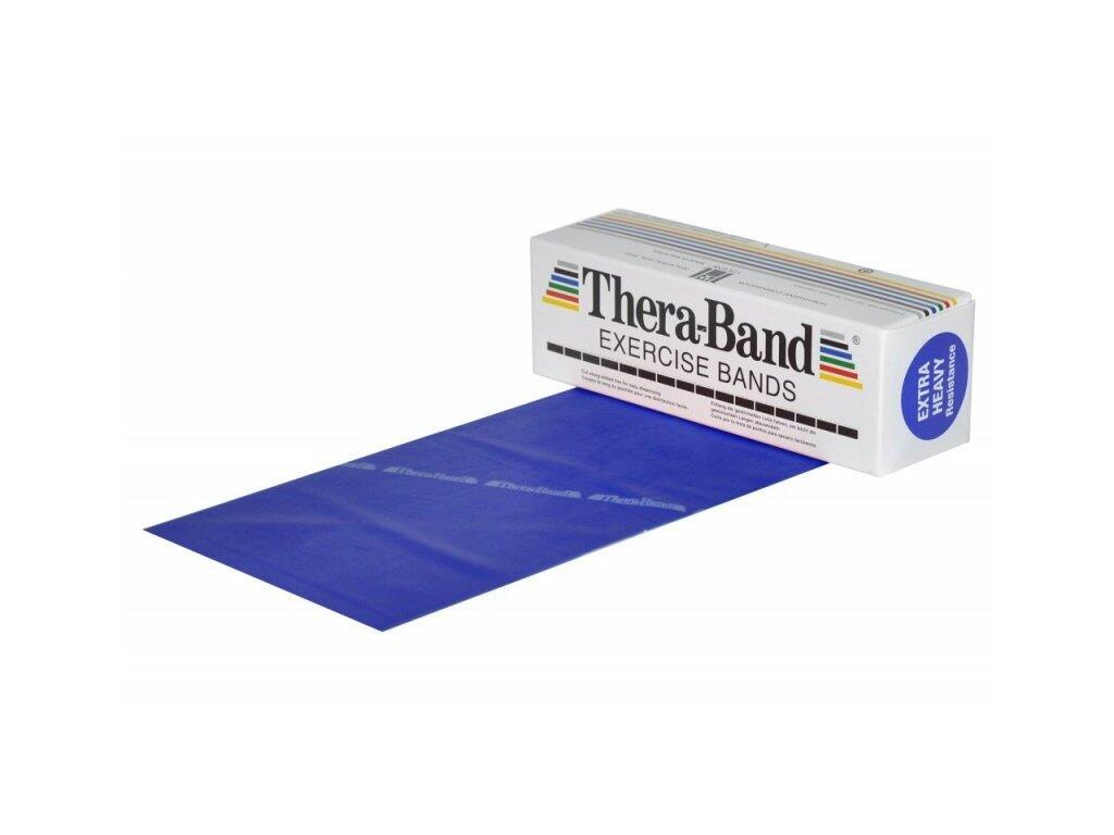 THERABAND Posilovací guma 5,5 m, modrá, extra silná
