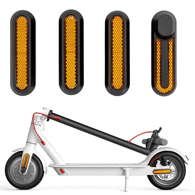 Catadióptrico negro con reflector amarillo para Xiaomi pack de 10 2/4