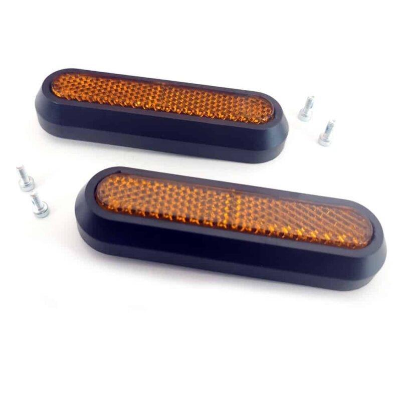 Catadióptrico negro con reflector amarillo para Xiaomi - 2 uds 1/2