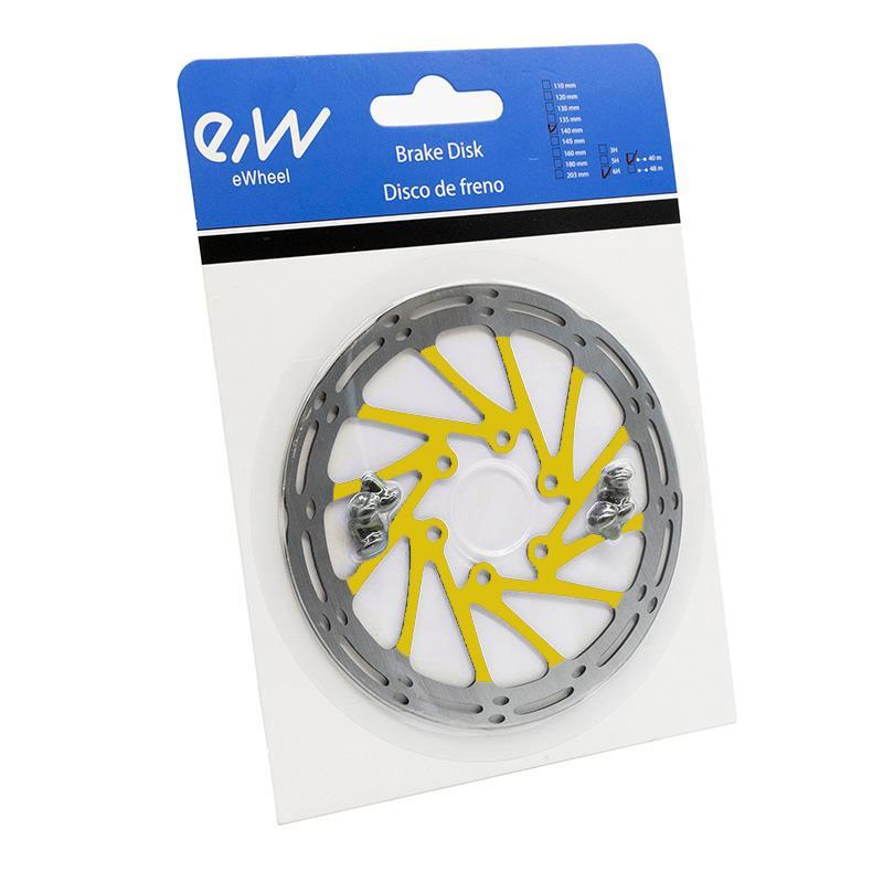 Disco de freno EWD002 140mm 6H amarillo 4/4