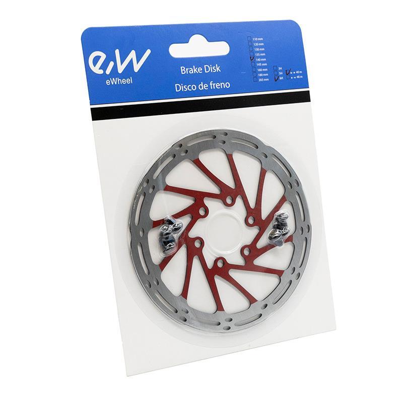Disco de freno EWD002 140mm 6H rojo 4/4