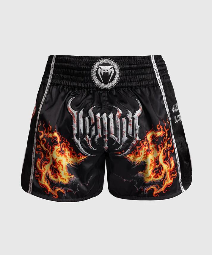 Venum Spodenki Muay Thai Gladiator 5.0 Czarny-Neon pomarańcz