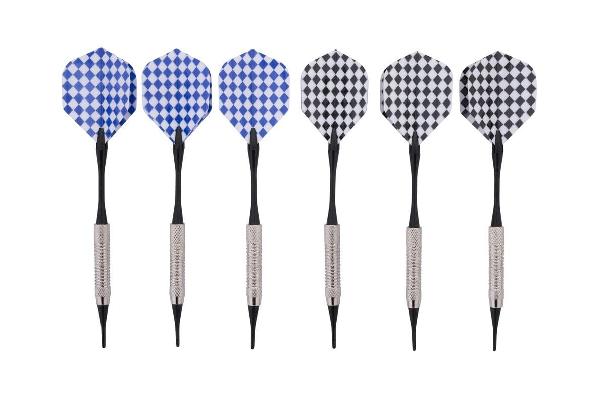 Longfield Darts - Diana electrónica con 6 dardos de punta blanda 6/6