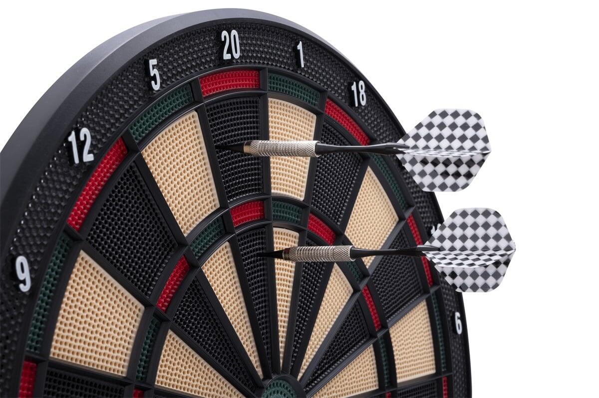Longfield Darts - Diana electrónica con 6 dardos de punta blanda 5/6