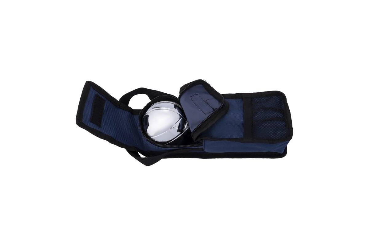 Engelhart estojo transporte bolas de petanca 3 bolas nylon resistente azul 3/4