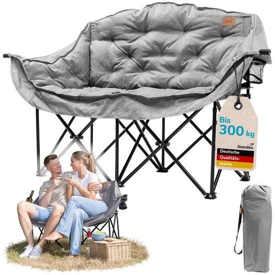 Doppel-Campingstuhl Hygge - XL Campingstuhl - faltbar - für 2 Personen