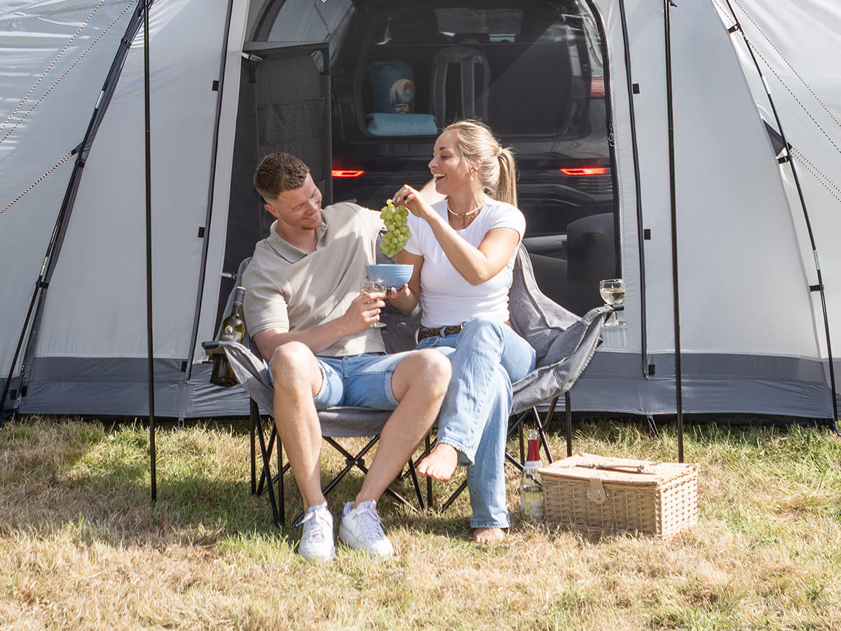Sedia da campeggio XL doppia Hygge - pieghevole - per 2 persone - imbottita 6/7