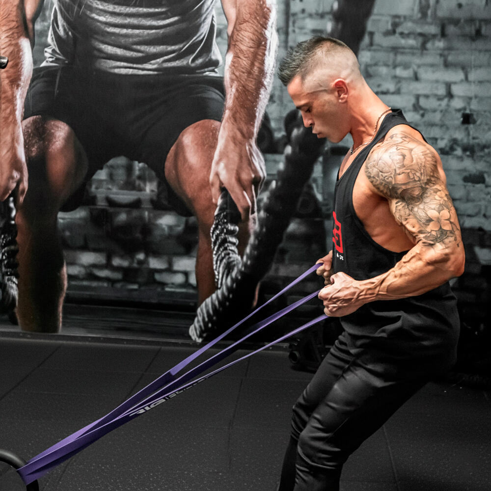Faixa elástica de resistência para treino RL Grips Morada 15-40 kg 3/7