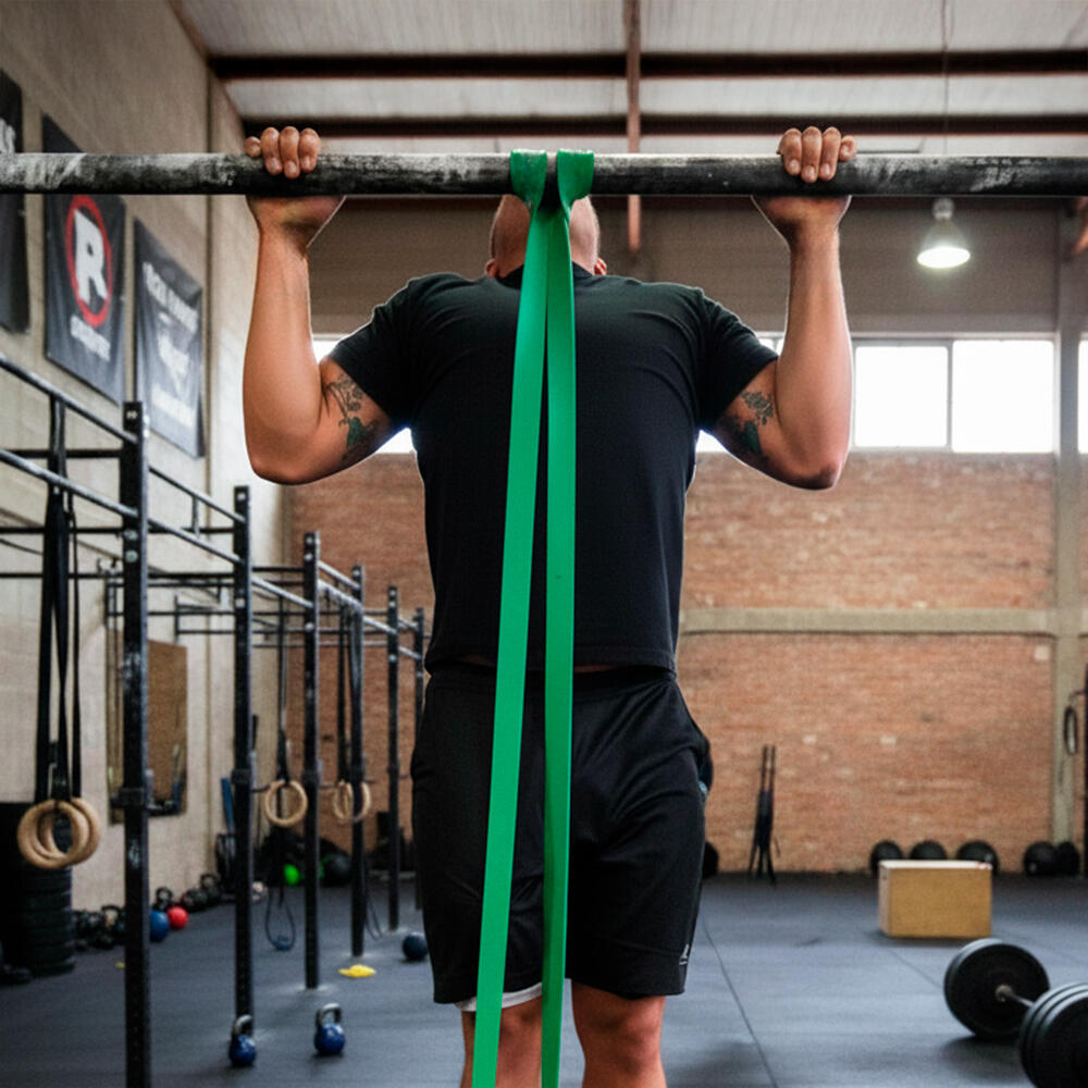Banda Resistencia de Entrenamiento Extra Fuerte RL Grips Verde 22-57 kgs 5/7