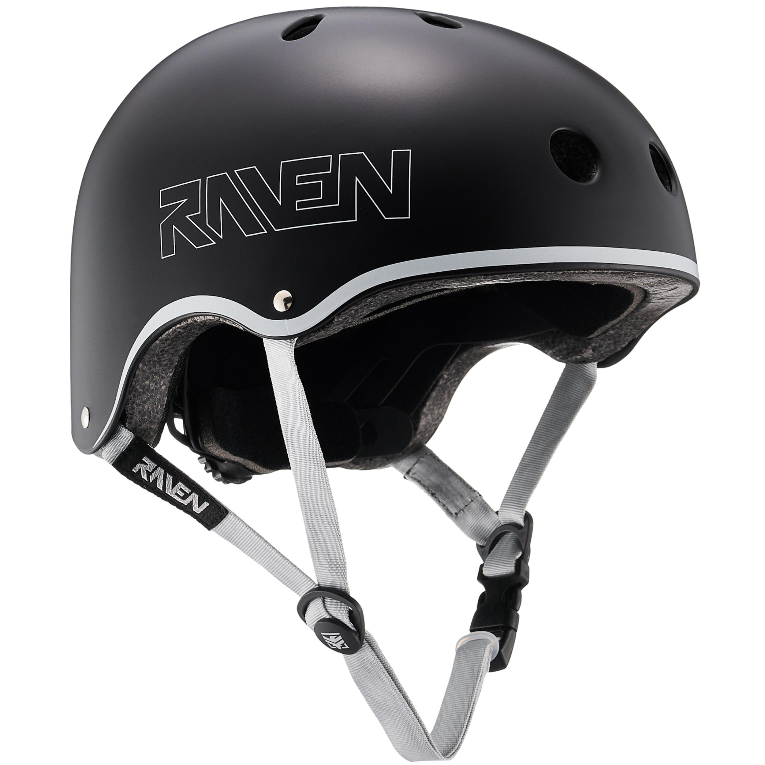 Raven - Casque De Vélo, Roller Et Skateboard Pour Enfants Et Adultes Essto Noir - Casque - Noir - 40 M - Decathlon