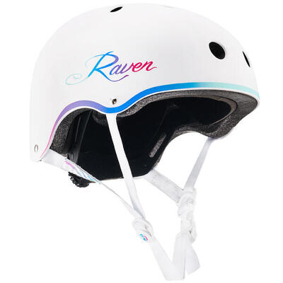 Fietshelm. skateboardhelm voor kinderen en volwassenen essto wit/neo