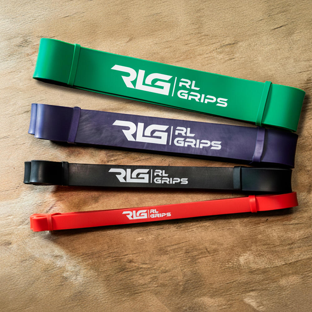 Bandas Resistencia de Entrenamiento Elásticas Pack de 4 Roja-Verde RL Grips 3/7