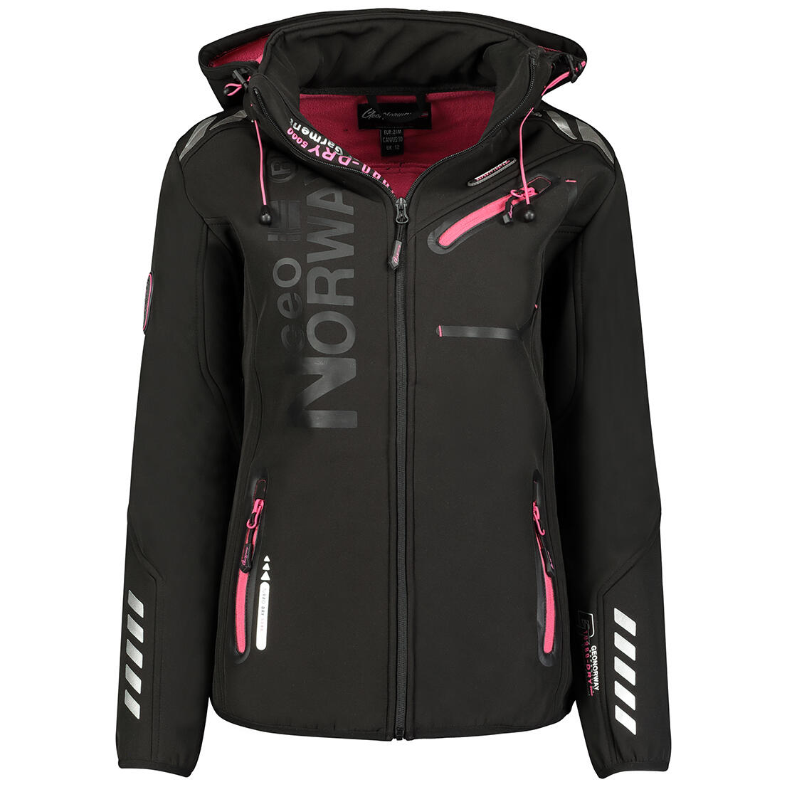 Softshell para mujer Geographical Norway Reine Negro y Rosa