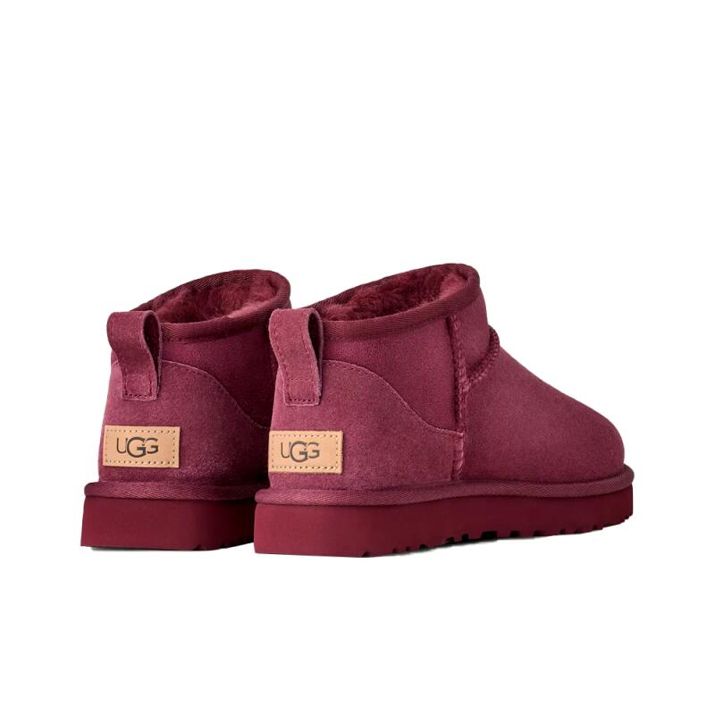Bottines Plates Femme Ugg Classic Ultra Mini Bordeaux 5/5