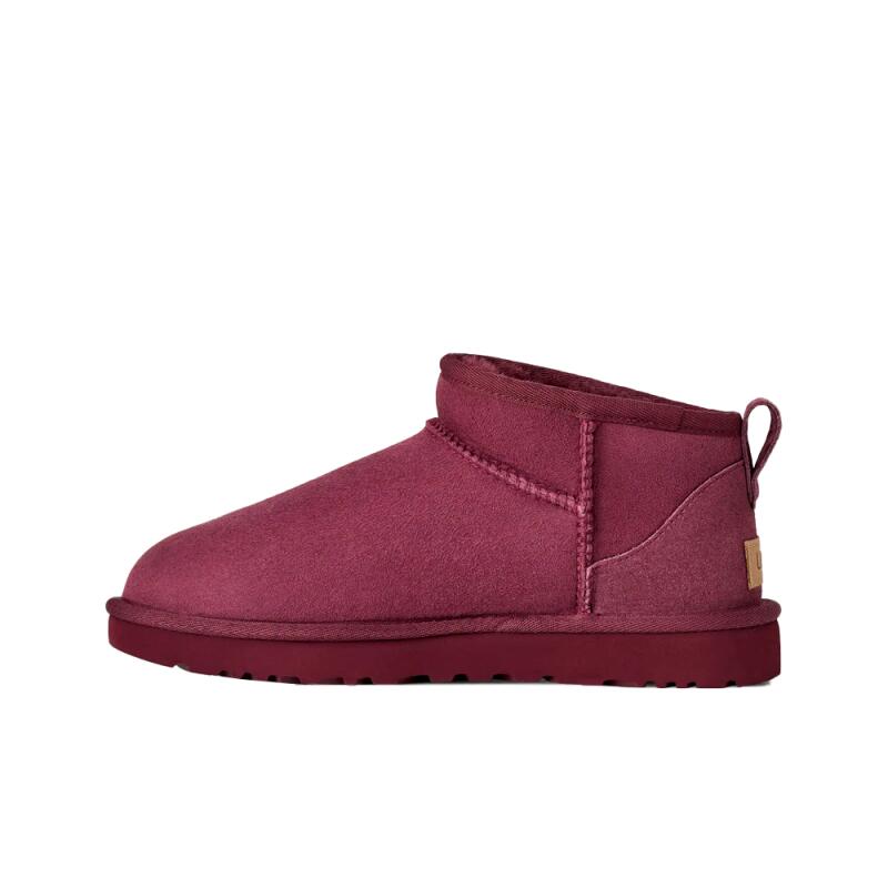 Bottines Plates Femme Ugg Classic Ultra Mini Bordeaux 4/5