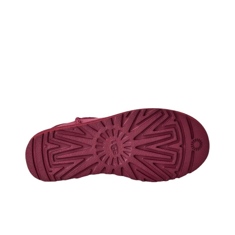 Platte Enkellaarzen Dames Ugg Classic Ultra Mini Bordeaux 3/5