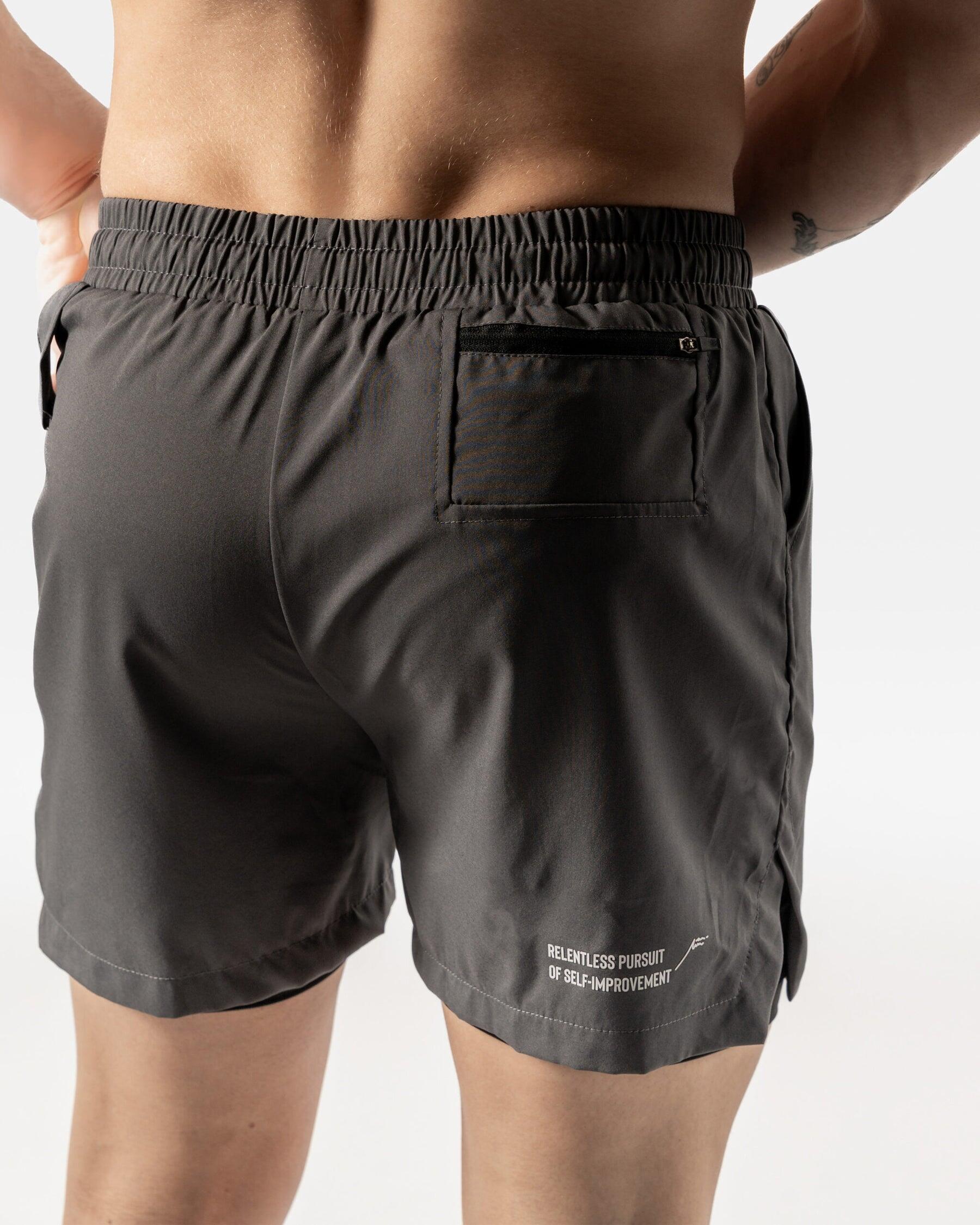 Short 2 en 1 pour hommes - Fitness Cardio ou Running - Gris carbone 2/6
