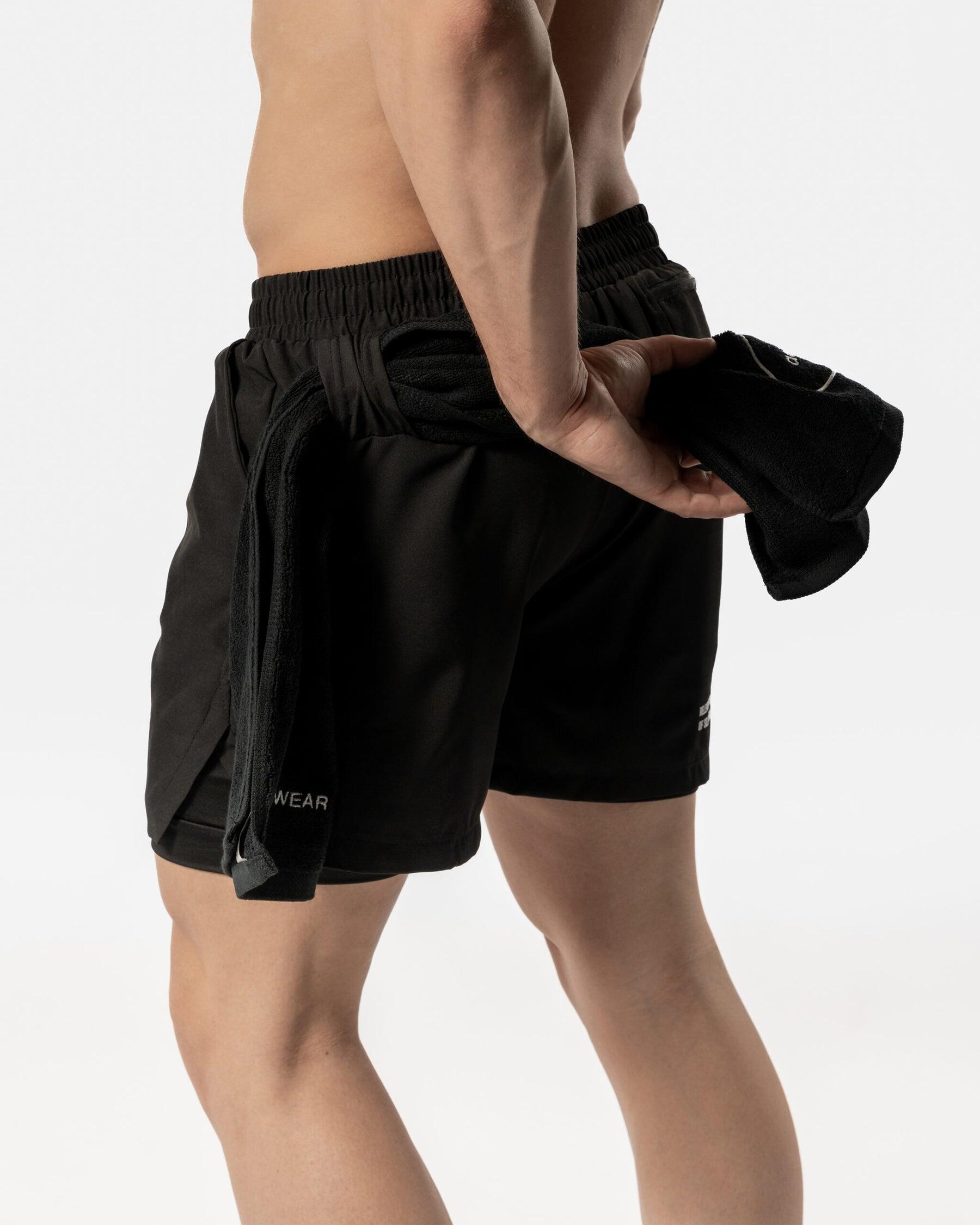Pantaloncini da uomo 2 in 1 Fitness Cardio o Running - Nero 5/6