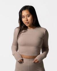 T-shirt à manches longues 'Body' - Fitness - Femmes - Slate Gris