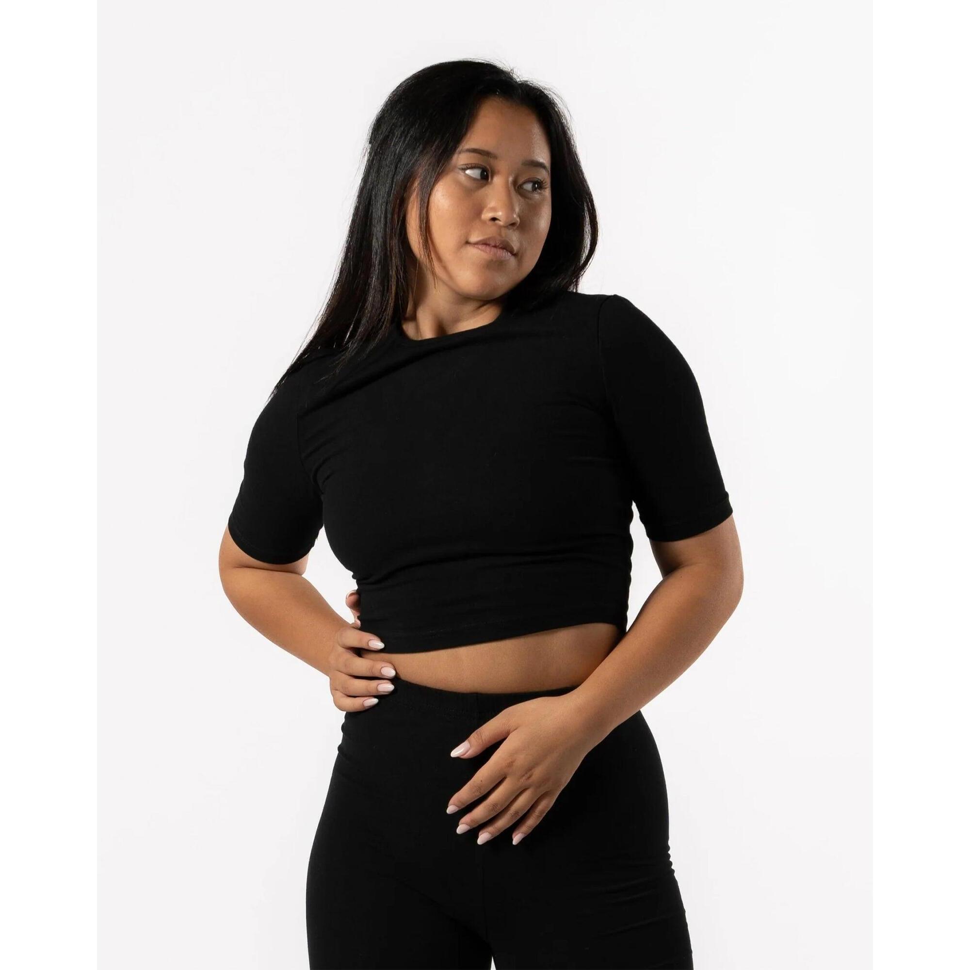 Aesthetic Wolf - T-shirt Moulant 'body' - Fitness - Femmes - Noir - T-shirt Manches Courtes - Noir - 42 M/l - Decathlon