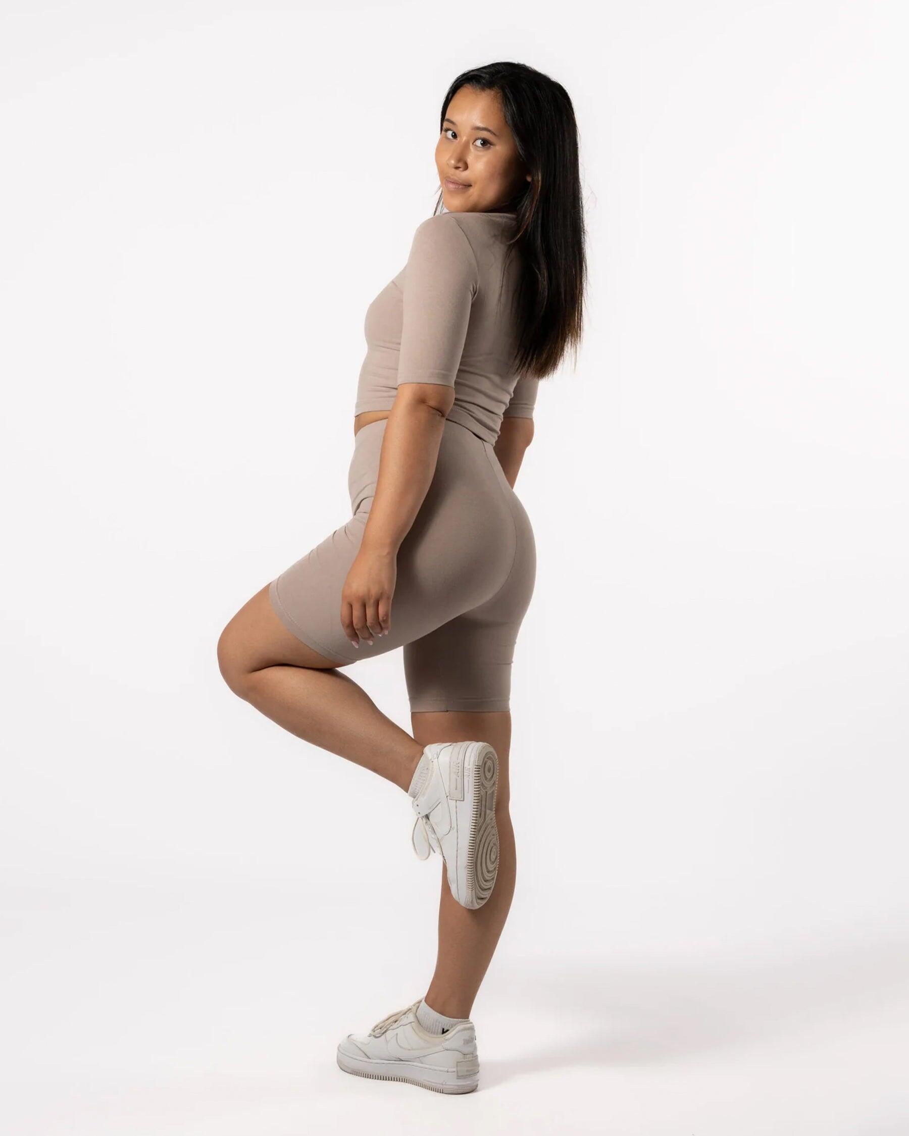T-shirt moulant 'Body' - Fitness - Femmes - Chai Beige 4/4