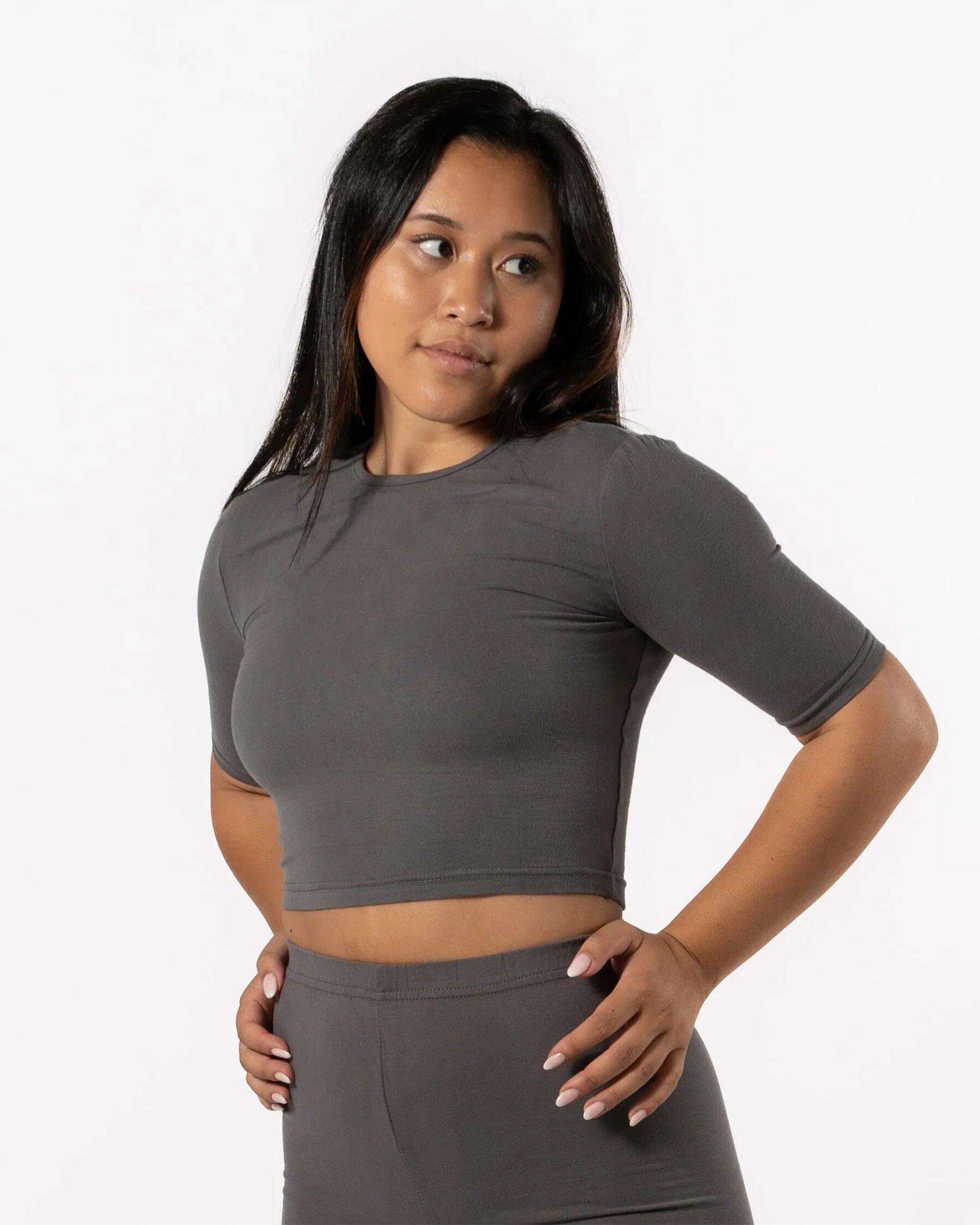 T-shirt moulant 'Body' - Fitness - Femmes - Slate Gris 3/4