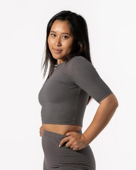 T-shirt moulant 'Body' - Fitness - Femmes - Slate Gris