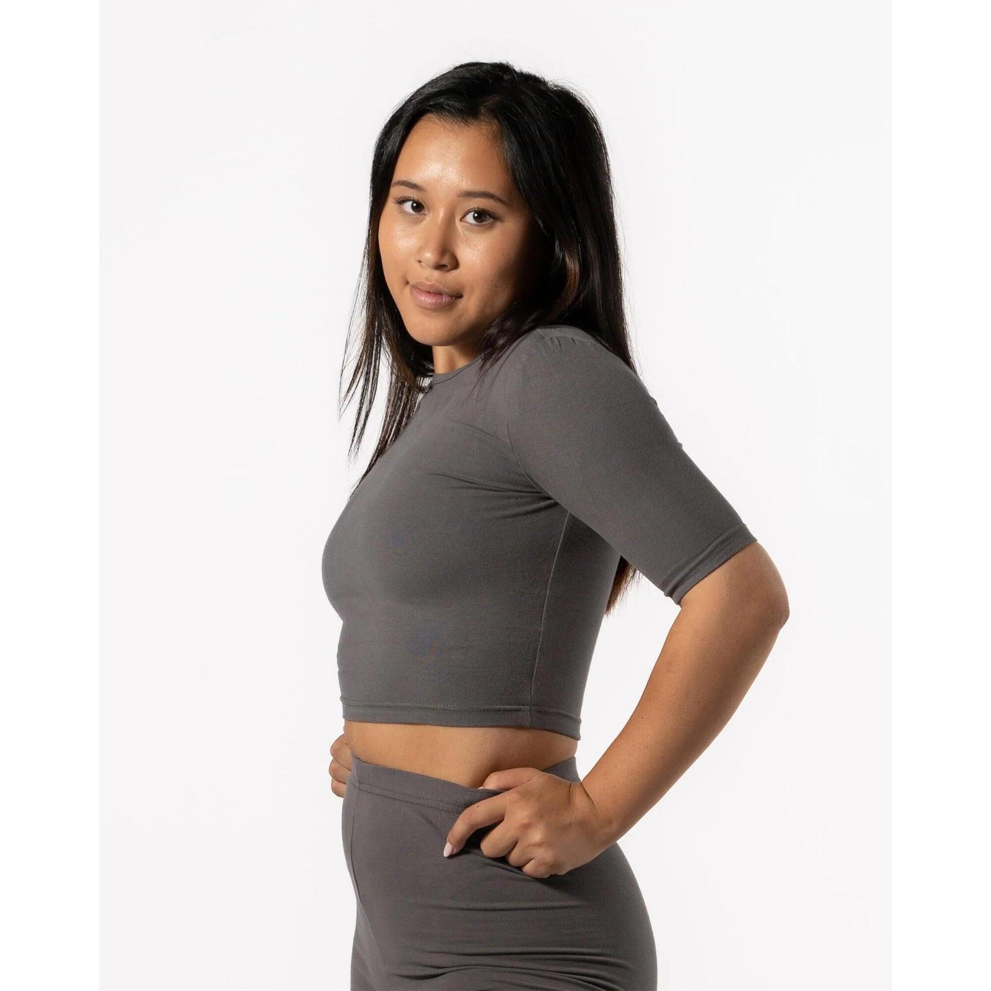 Aesthetic Wolf - T-shirt Moulant 'body' - Fitness - Femmes - Slate Gris - T-shirt Manches Courtes - Bleu - 42 M/l - Decathlon