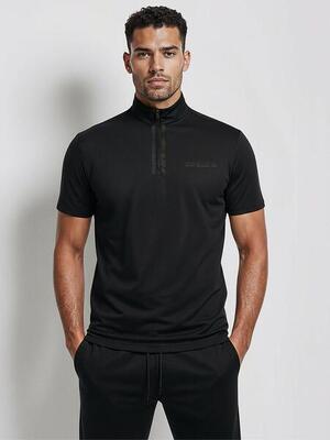 Maglia Tecnica Uomo – Traspirante e Vestibilità Slim – Nero – DANIEL_