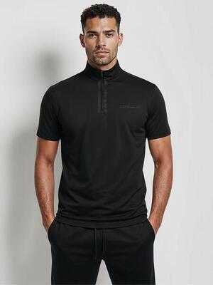 Maglia Tecnica Uomo – Traspirante e Vestibilità Slim – Nero – DANIEL_