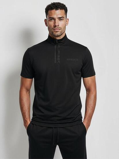 Maglia Tecnica Uomo – Traspirante e Vestibilità Slim – Nero – DANIEL_