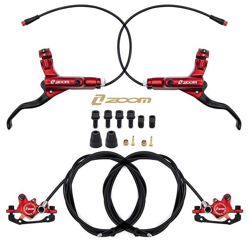 Kit de freno hidráulico rojo CR-3 Delantero R trasero L [Zoom] 3/5
