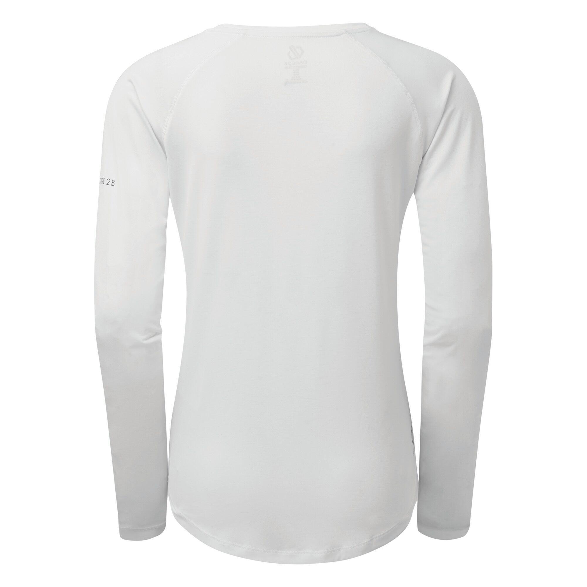 Womens/Ladies Discern Long Sleeve TShirt (White) 2/5