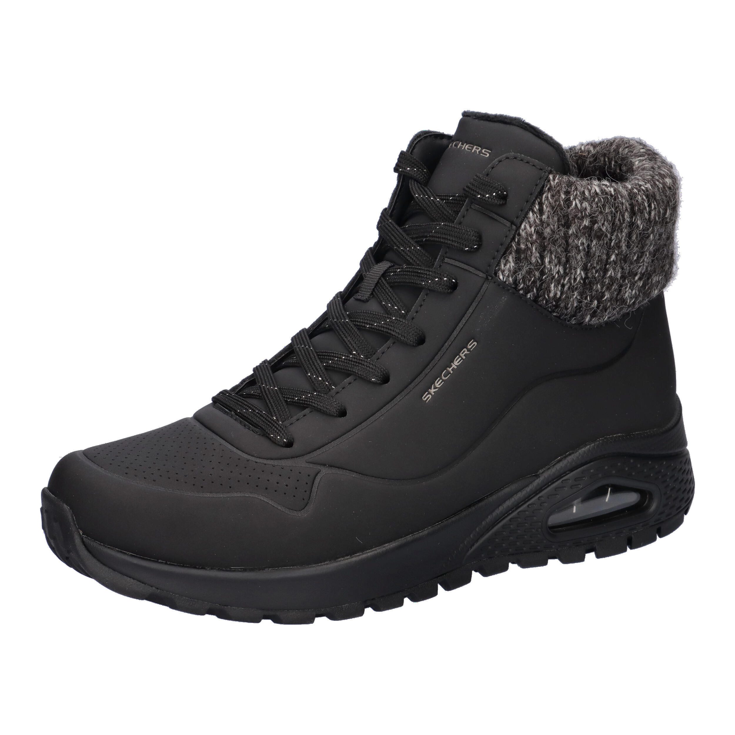 Pantofi peste gleznă universali 167988blk pentru iarnă negri damă