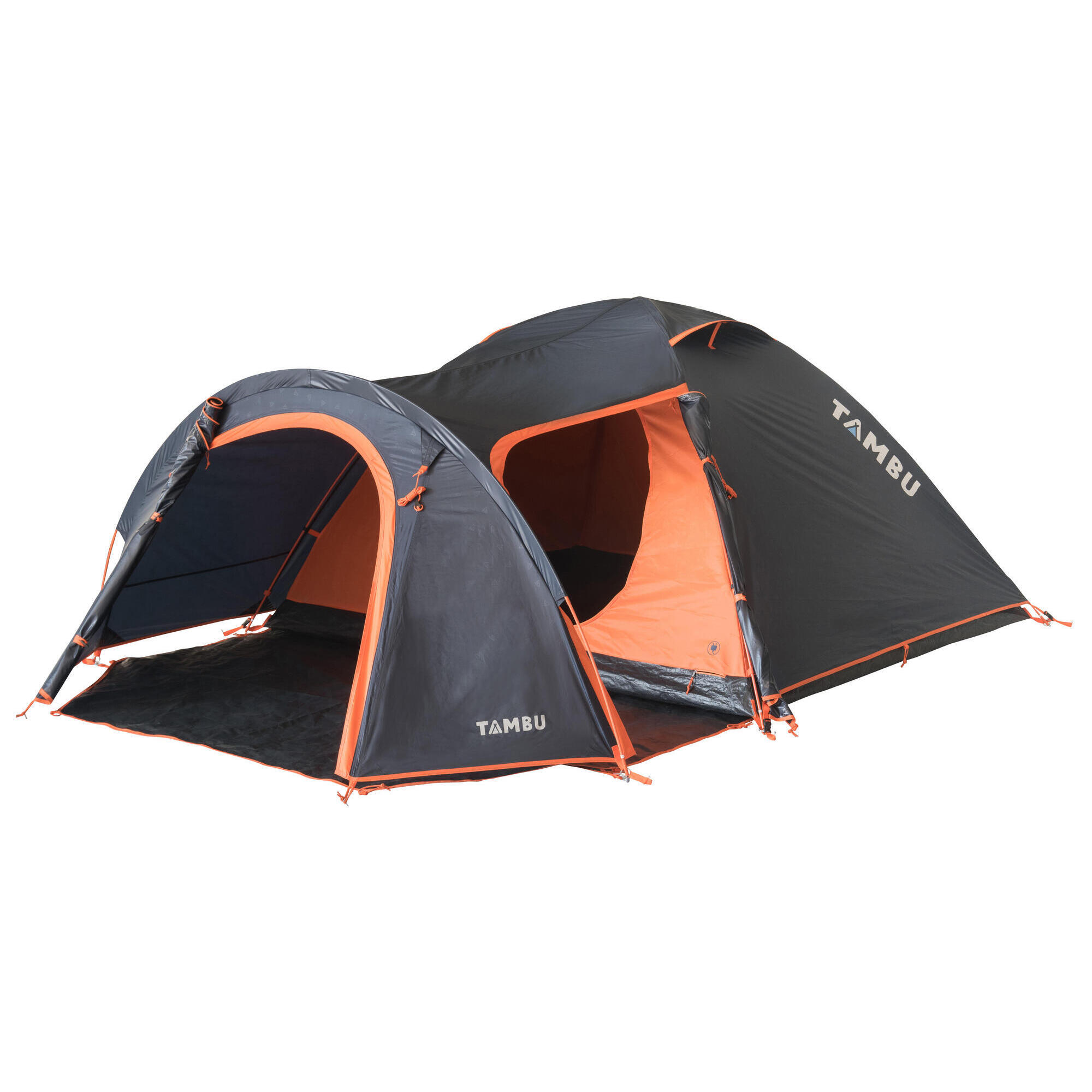 Tambu - Tambu Akasa 4 Personnes Tente Dôme - Tente - Bleu|orange - 4 Places - Decathlon