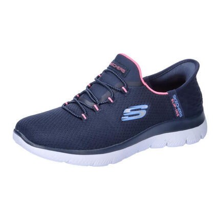 Baskets Femme Baskets Skechers SUMMITS-DIAMOND DREAM Bleu Bleu Skechers