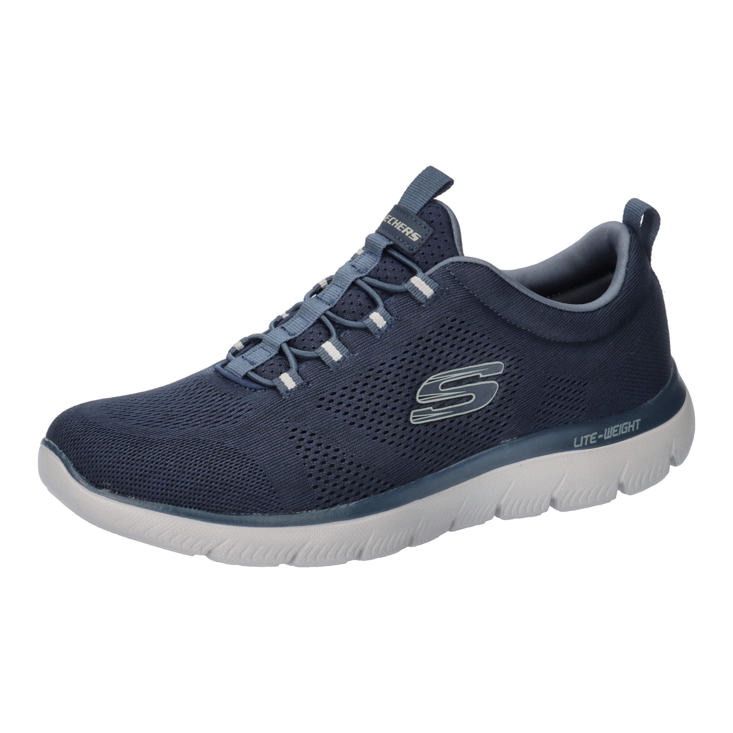 Skechers - Chaussure De Randonnée Baskets Homme Skechers Summits - Louvin Marin - Baskets - Bleu - 40 - Decathlon