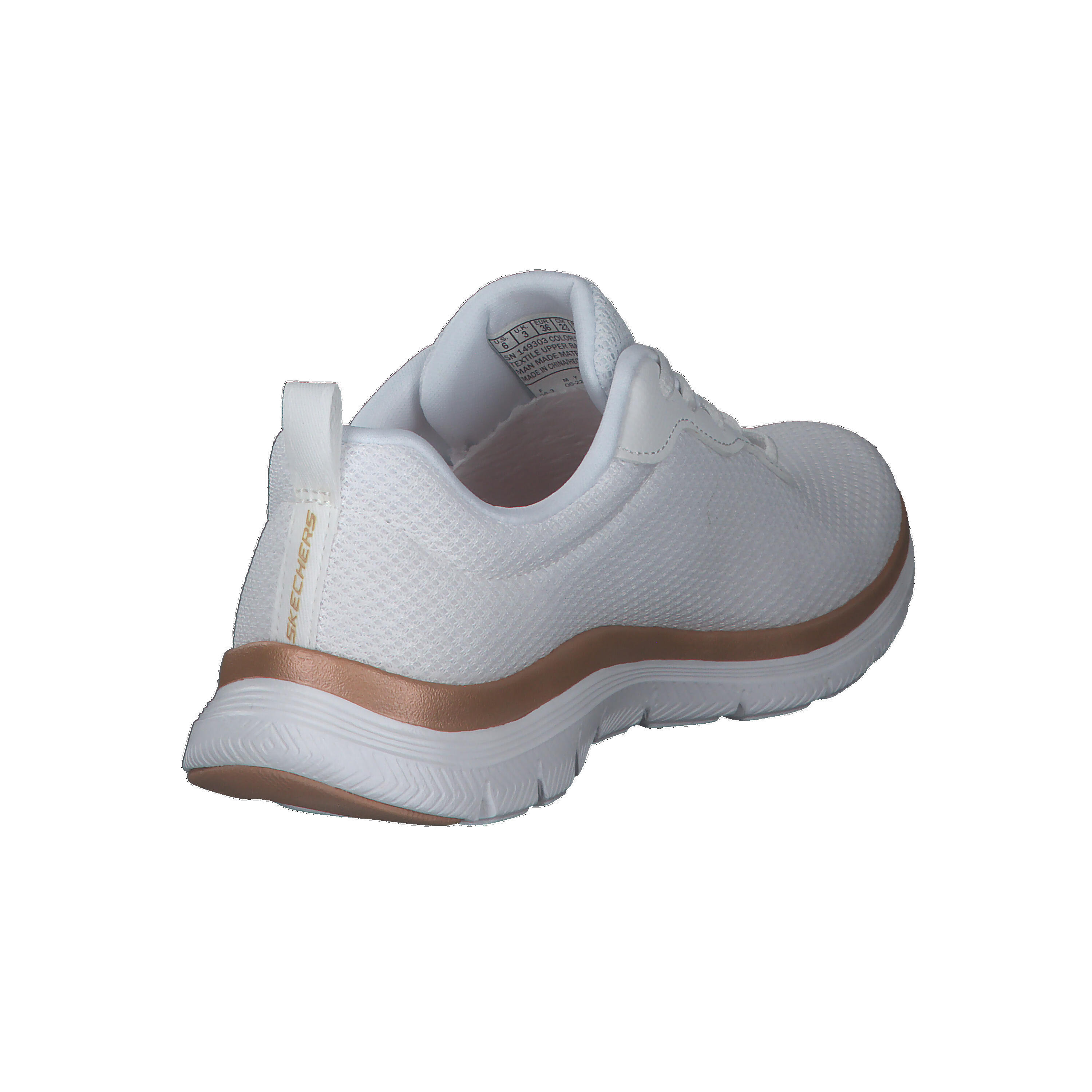 Skechers Flex Appeal 4.0 - BRILLIANT VIEW Damen Sneaker Turnschuhe 149303 Weiß 6/7