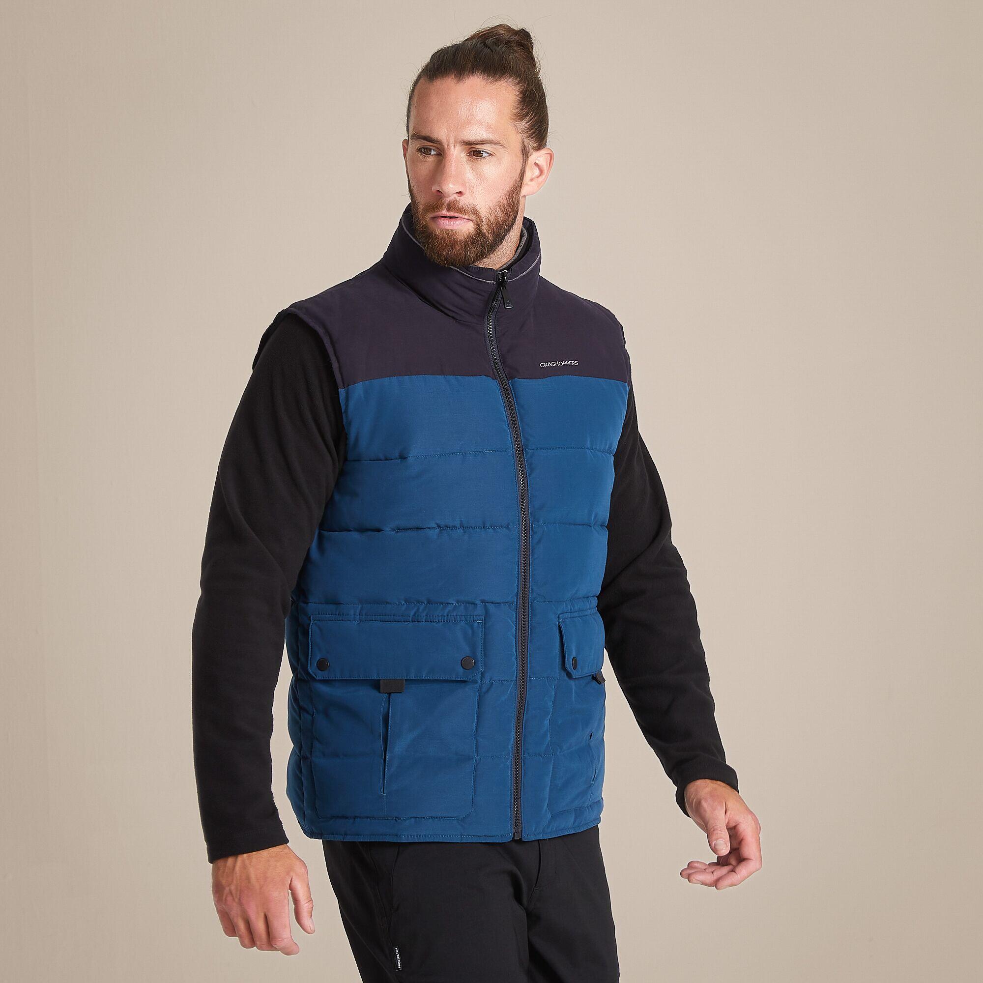 Craghoppers - Gilet Sans Manches Trillick Downlike Pour Homme - Doudoune Synthétique - Bleu - Decathlon