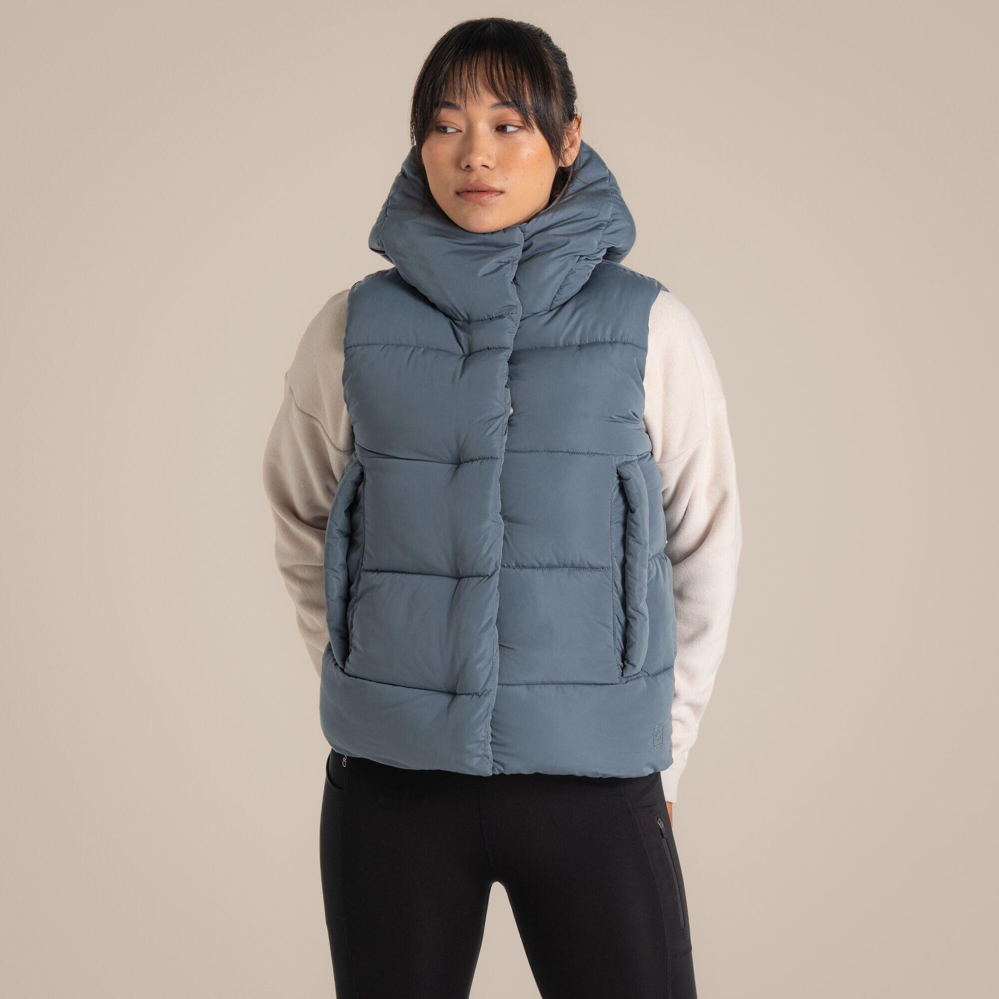 Craghoppers - Gilet Matelassé Eilish Avec Capuche Pour Femme - Doudoune Synthétique - Bleu - 44 L - Decathlon
