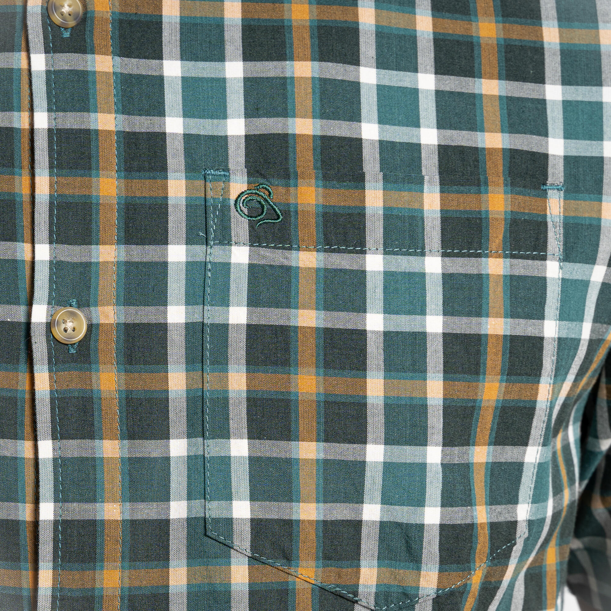 Heren Menlo Shirt met Korte Mouwen 5/6