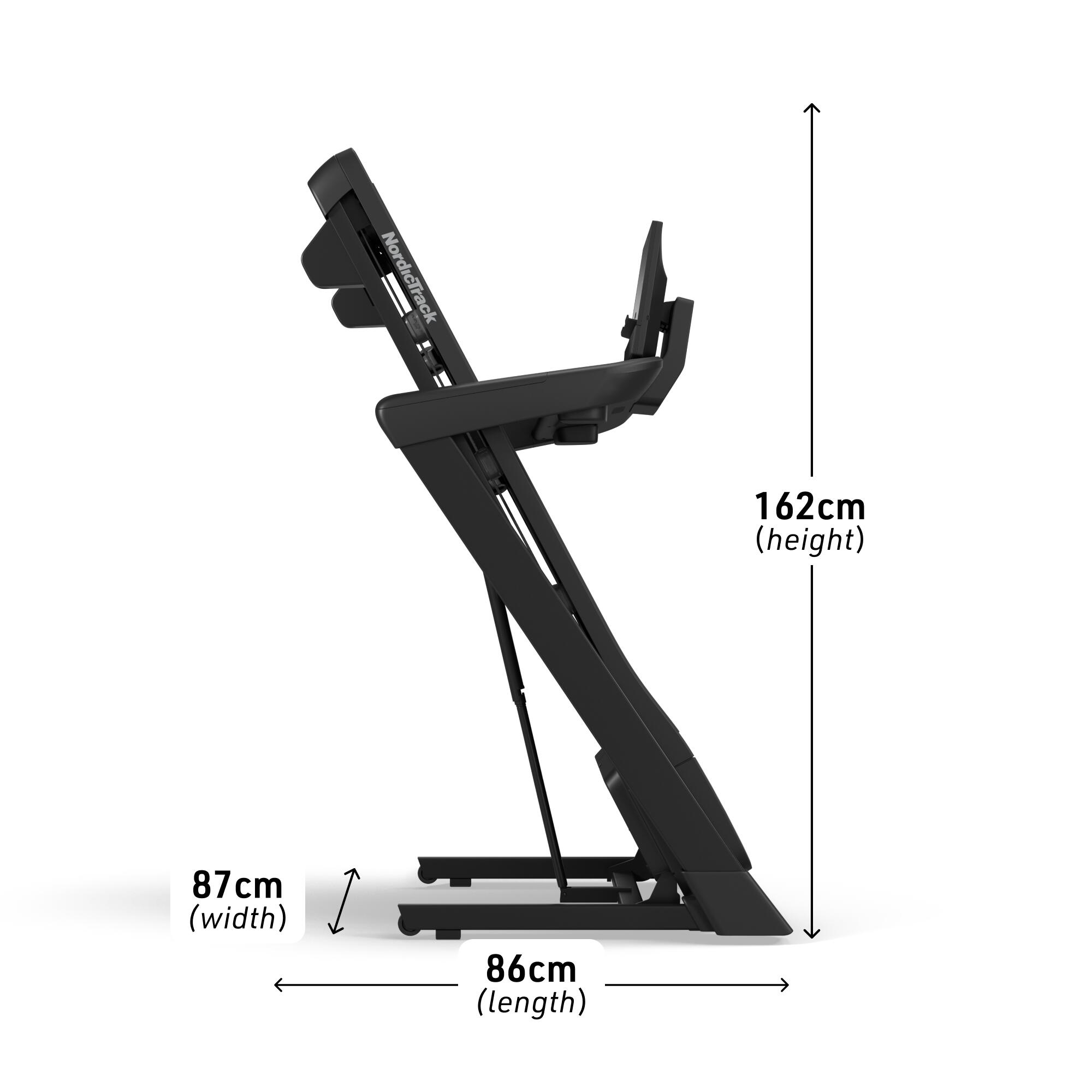 Tapis de course T Series 7 Pliable / Pente +10% / 16 km/h 7/8