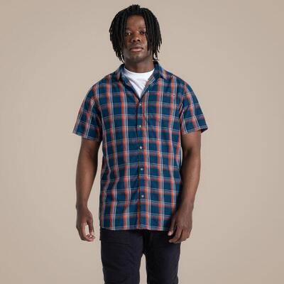 Craghoppers rafie geruit overhemd, korte mouw