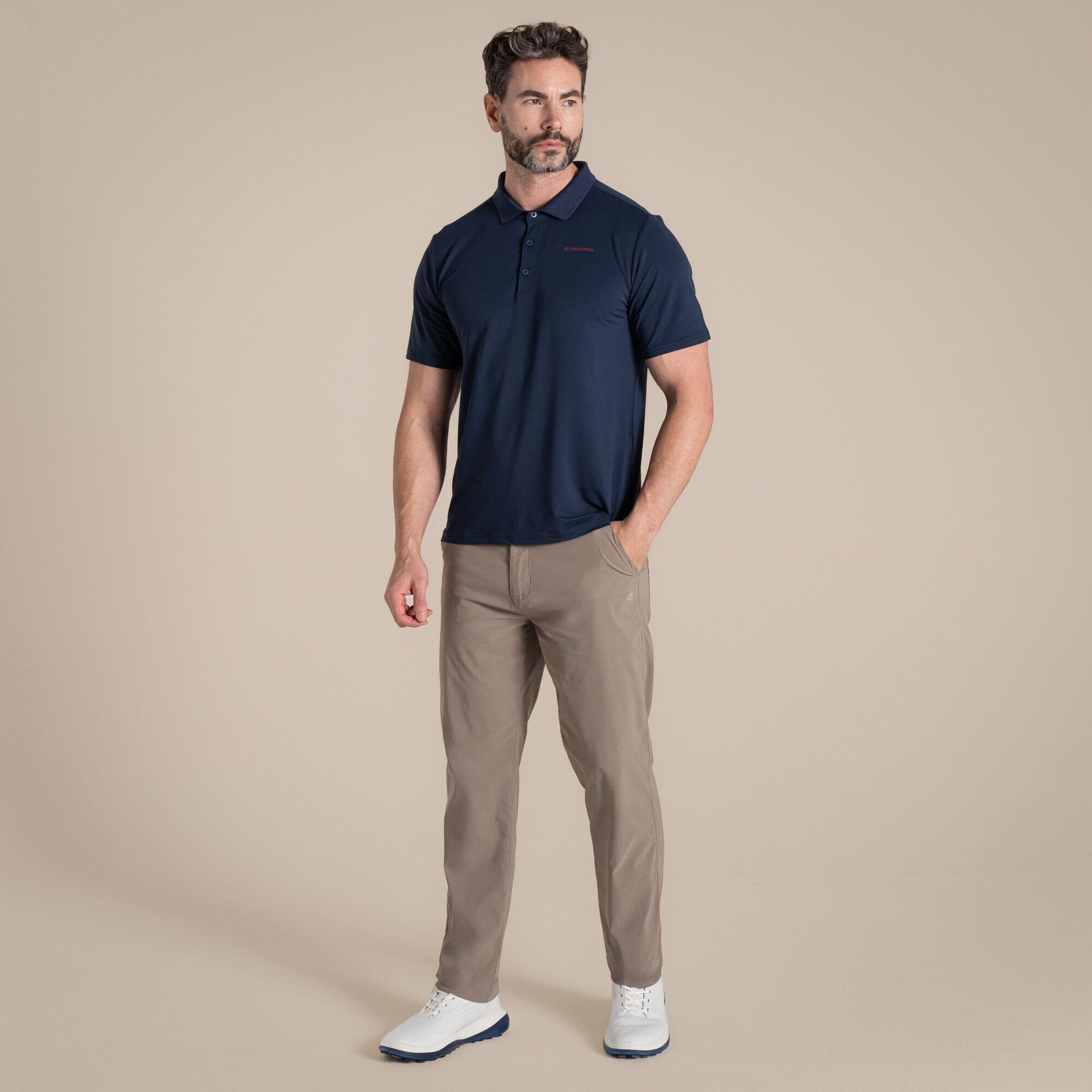 Craghoppers - Homme Golf Nosilife Bramshaw Polo Top - Polo Manches Courtes - Bleu - Decathlon
