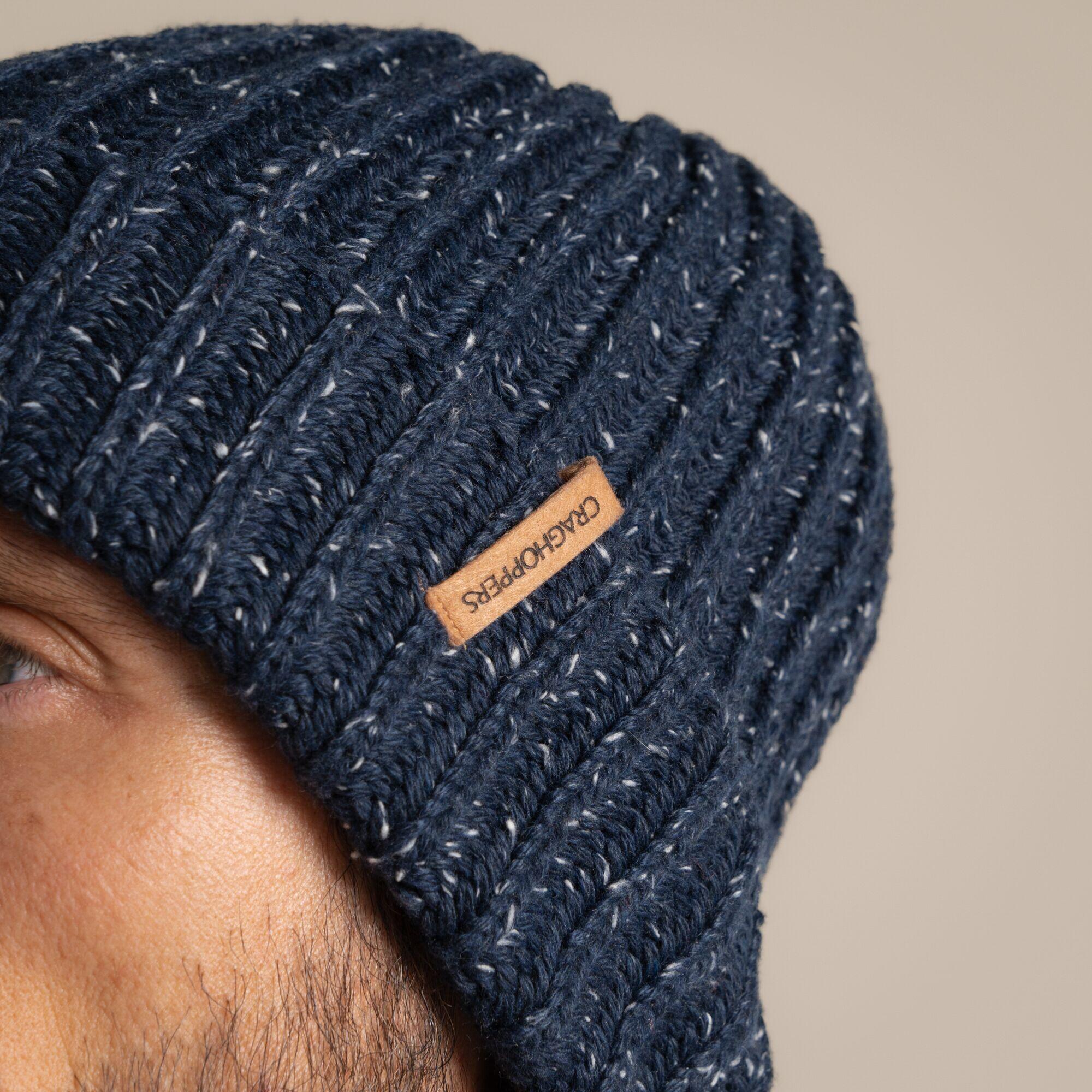 Bonnet Craghoppers Riber II Cuff homme, polyester, bleu marine, S/M 4/4