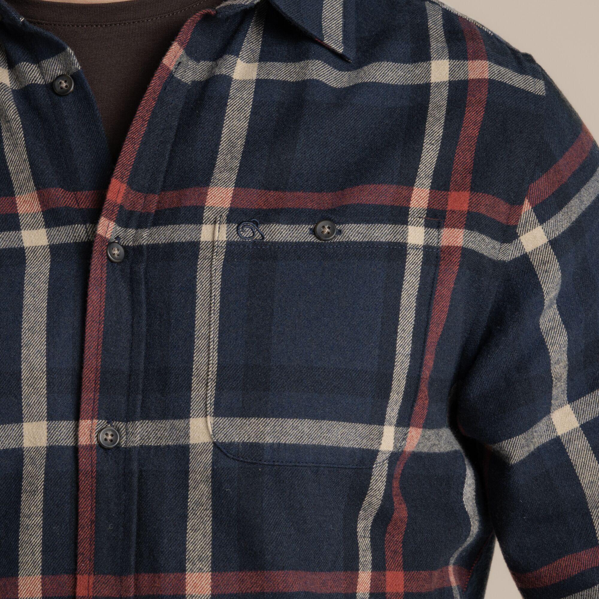 Chemise à carreaux pour homme, manches longues, coupe régulière 5/7